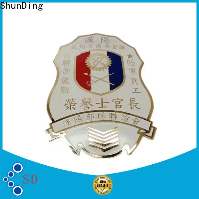 ShunDing stable metal pin badges for auction 1