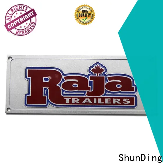 ShunDing custom name plates certifications for commendation 1
