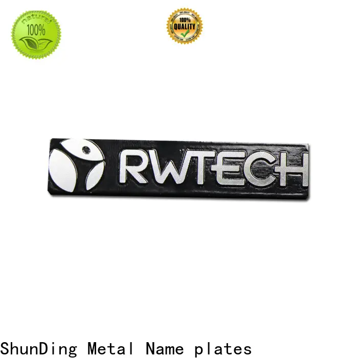 ShunDing inexpensive metal engraved name plates producer for souvenir 1