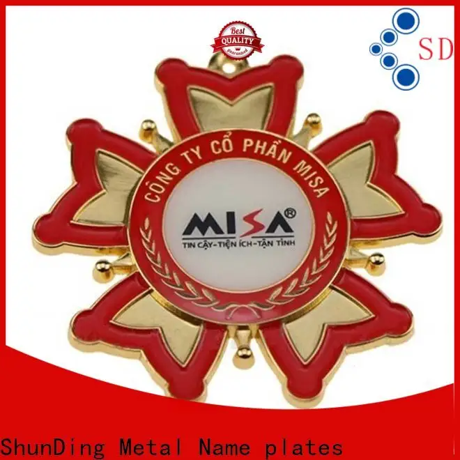 ShunDing badge personalised metal badges price for staff 1