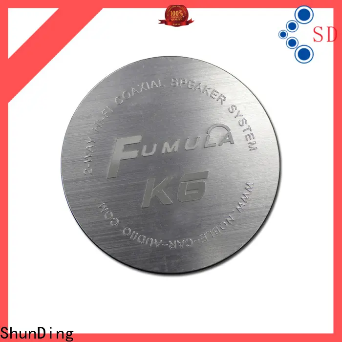 ShunDing brass name plates certifications for meeting 1