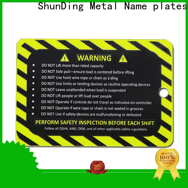 ShunDing steel name plates vendor for company 1