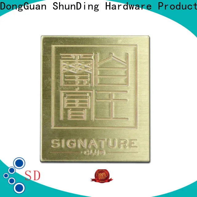 ShunDing hot-sale engraved brass plates with screws from China for commendation 1