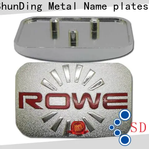 ShunDing custom metal nameplates manufacturer for meeting 1