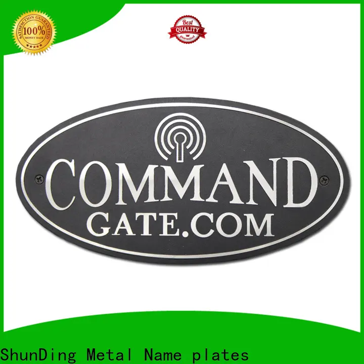 ShunDing quality engraved name plates certifications for activist 1