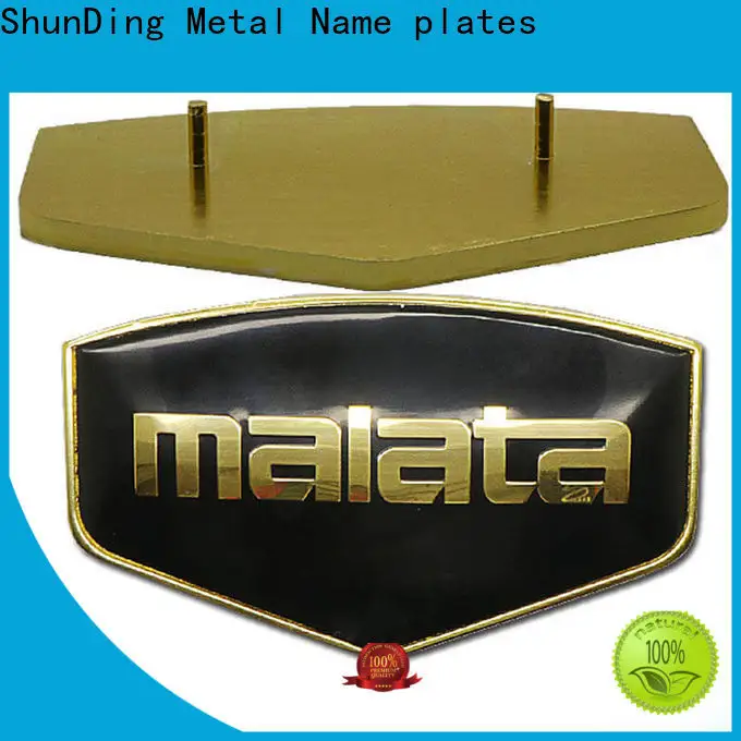 ShunDing stainless steel nameplates certifications for activist 1