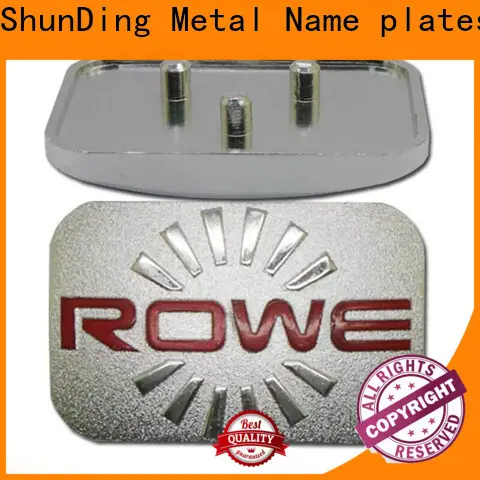 ShunDing fashion aluminum nameplate producer for commendation 1