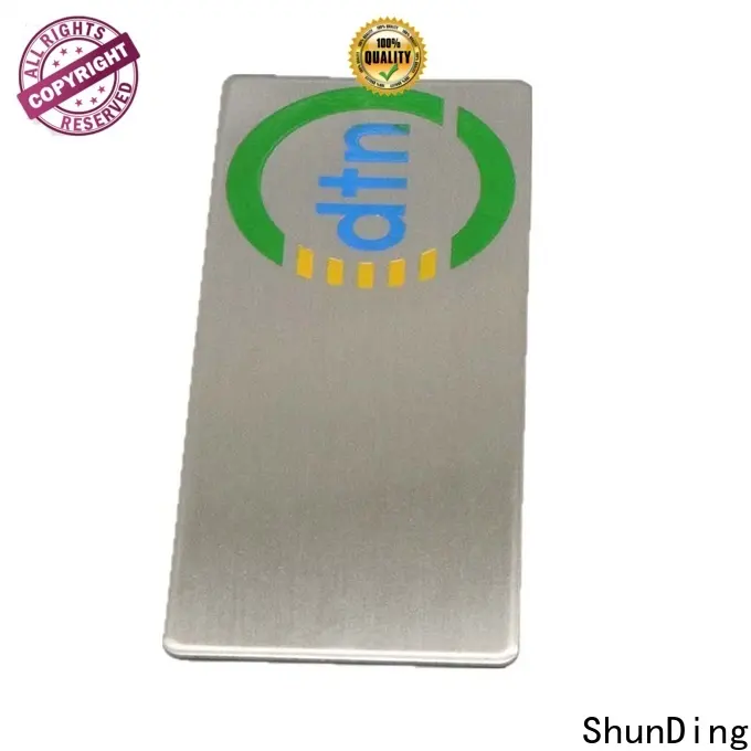ShunDing reliable stainless steel name plates engraved with Quiet Stable Motor for staff 1