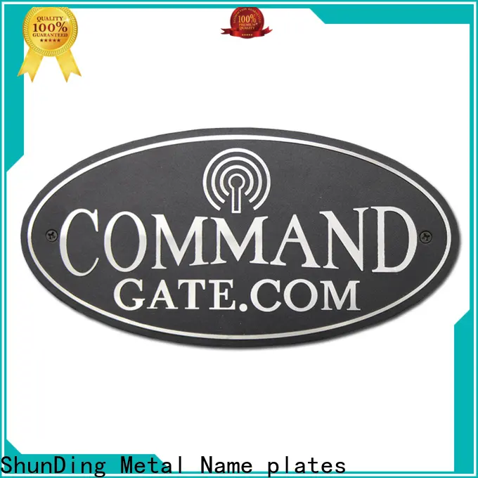 ShunDing stainless steel nameplates supplier for company 1