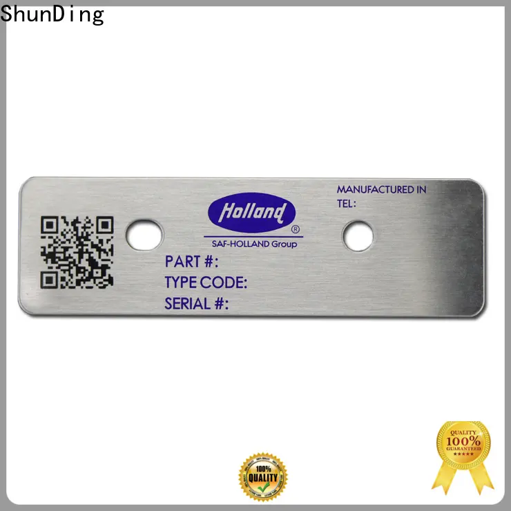 ShunDing reliable stainless steel name plates engraved with Quiet Stable Motor for staff7 1