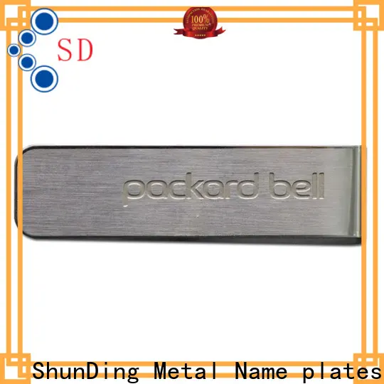 ShunDing brass name plates producer for auction 1