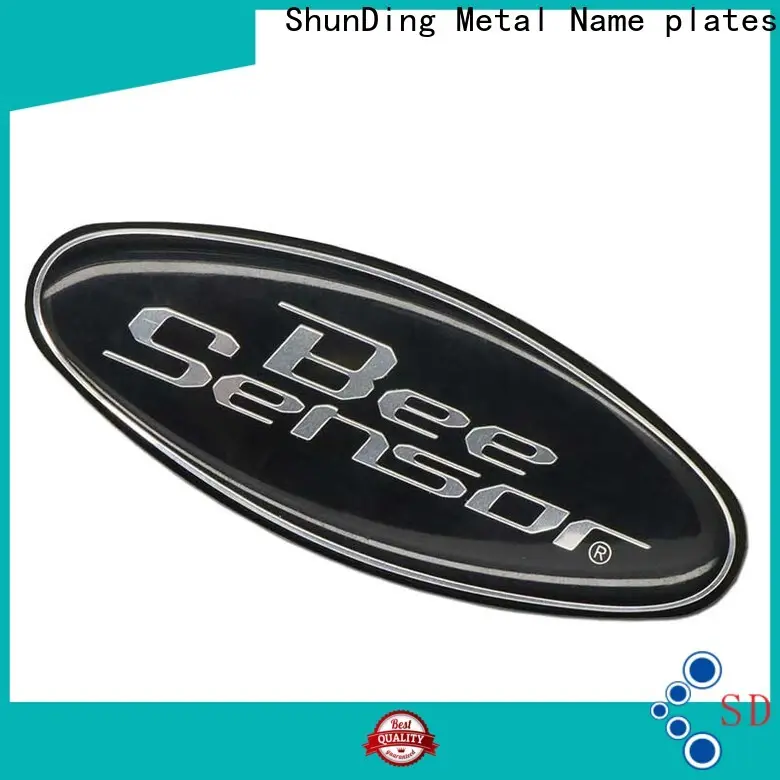 ShunDing reliable stainless steel name plates engraved with Quiet Stable Motor for staff15 1