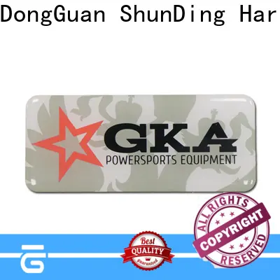 ShunDing reliable stainless steel name plates engraved with Quiet Stable Motor for staff29 1
