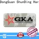 ShunDing reliable stainless steel name plates engraved with Quiet Stable Motor for staff29 1