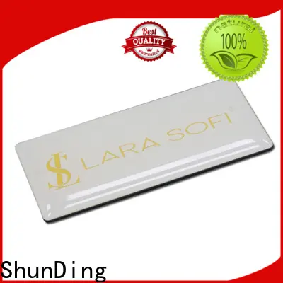 ShunDing reliable stainless steel name plates engraved with Quiet Stable Motor for staff38 1