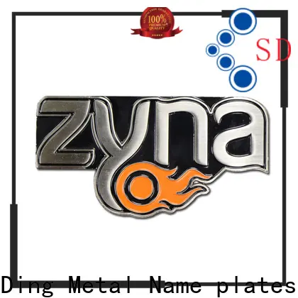 ShunDing reliable stainless steel name plates engraved with Quiet Stable Motor for staff45 1