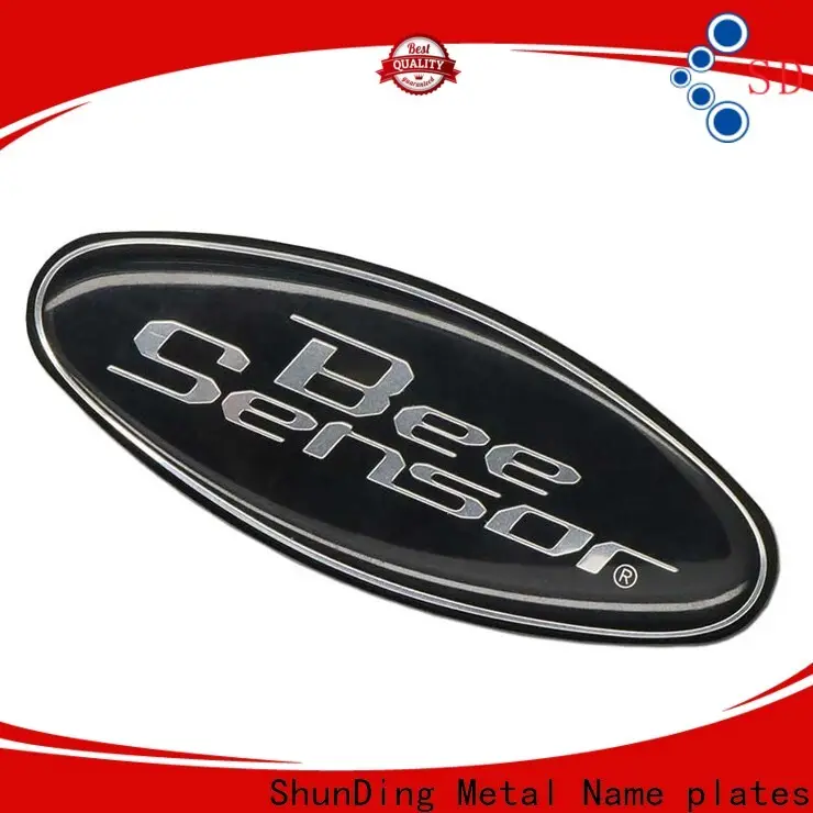 ShunDing reliable stainless steel name plates engraved with Quiet Stable Motor for staff49 1