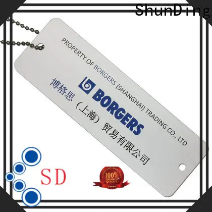 ShunDing open metal tags bulk production for company 1