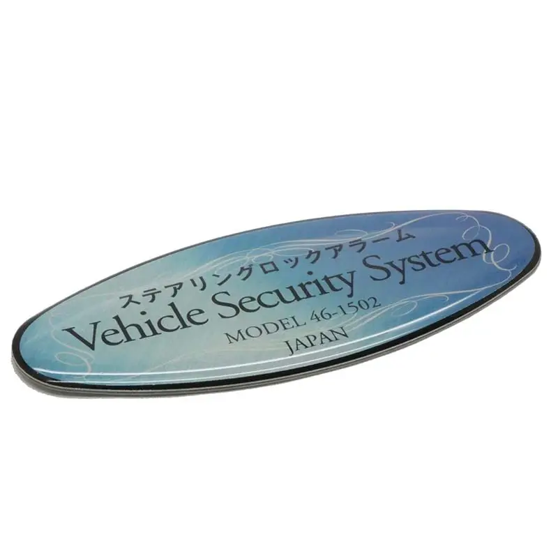 laser inked metal  -  small engraved name plates