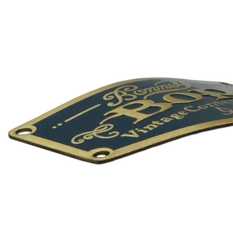 wanted: good home for an old house  -  small brass name plates