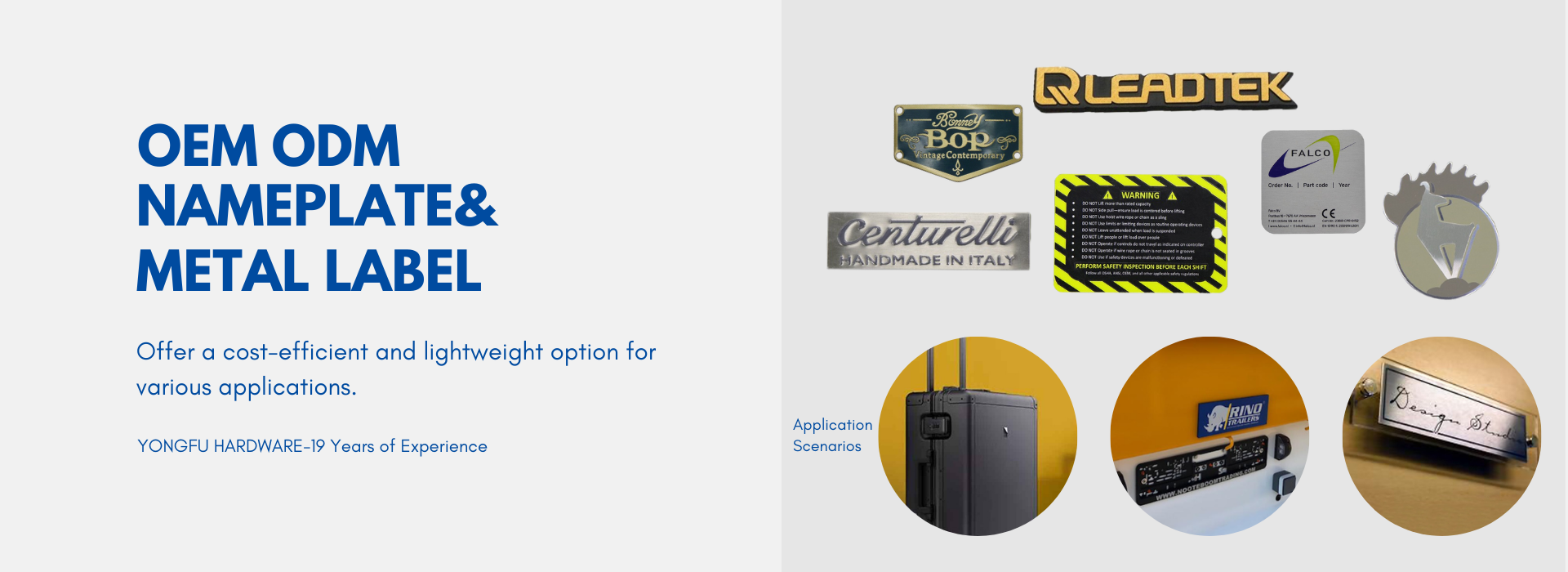 Since 2005Nameplate&Metal Label  Manufacturer