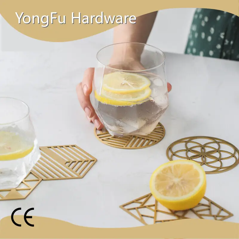 Custom Gold Metal Coasters Price List 1