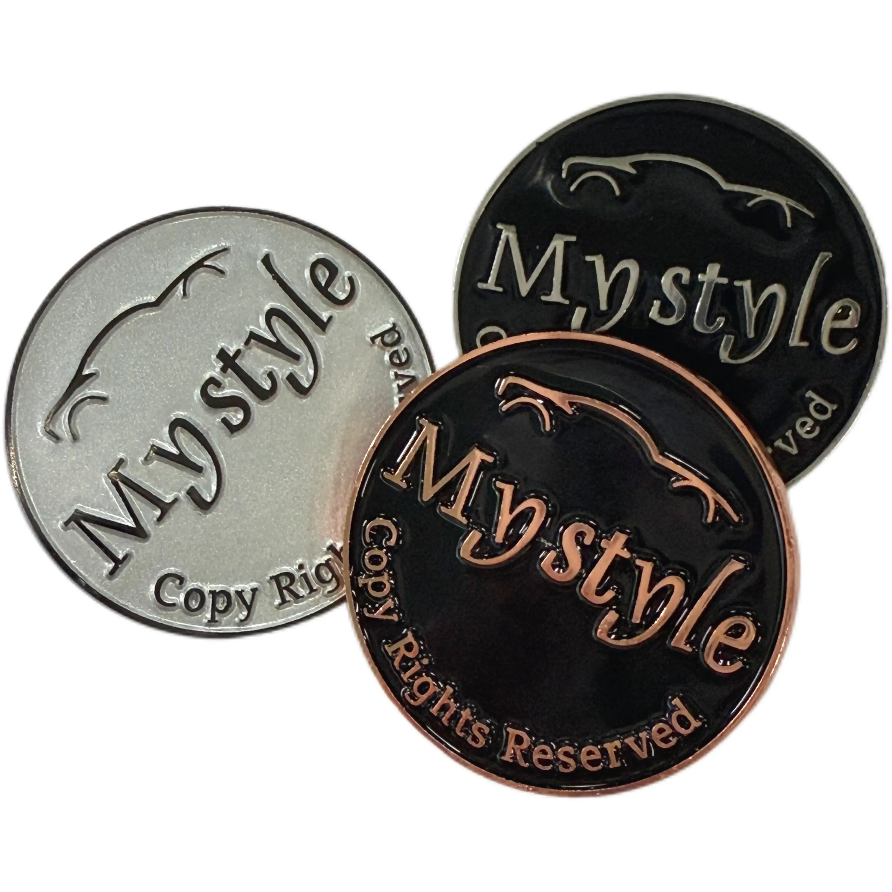 Custom Zinc Alloy Name Plate for Car Electroplated Brass Embossed Logo Nameplate 1