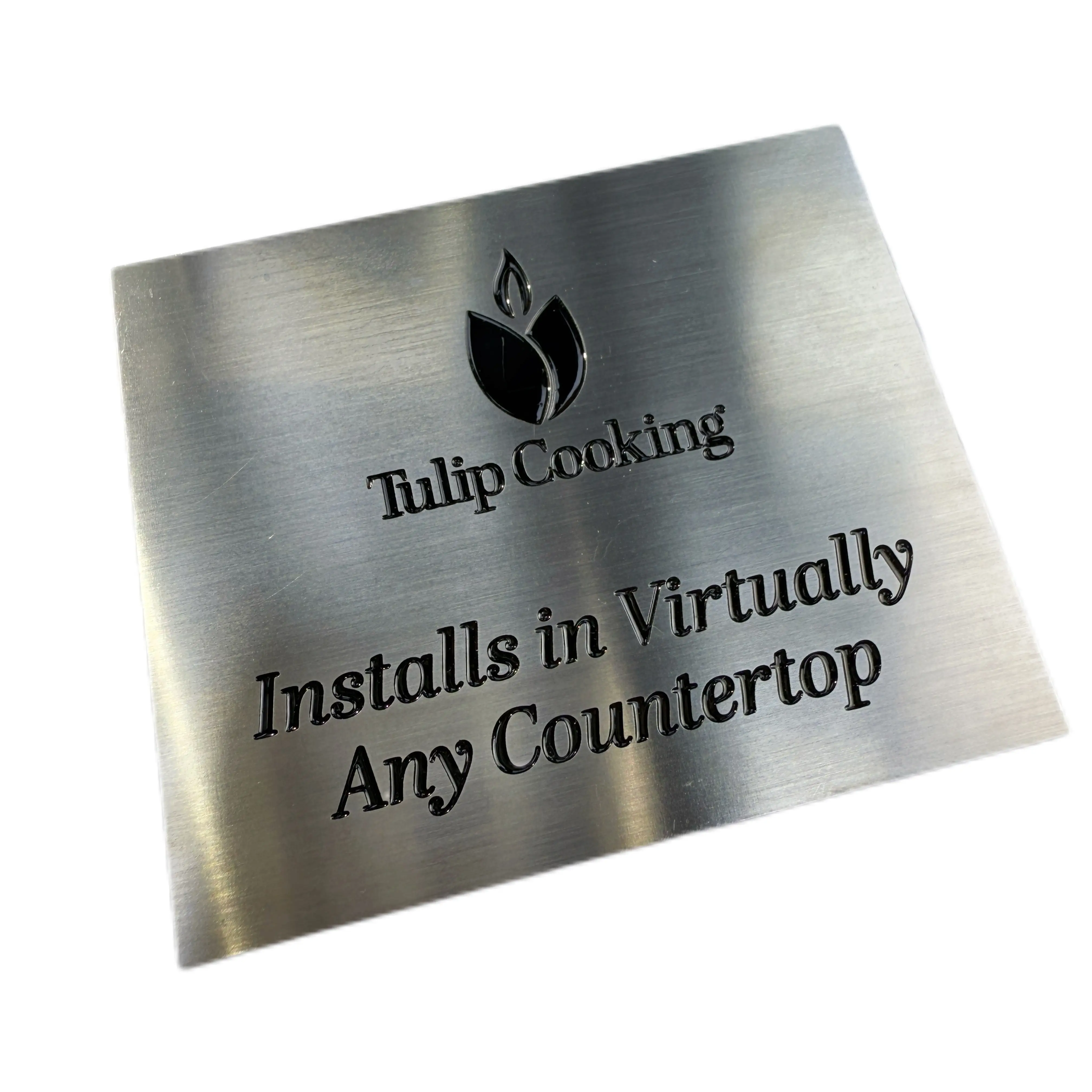 Stainless steel metal nameplate, kitchenware label, kitchenware product logo etching process 1