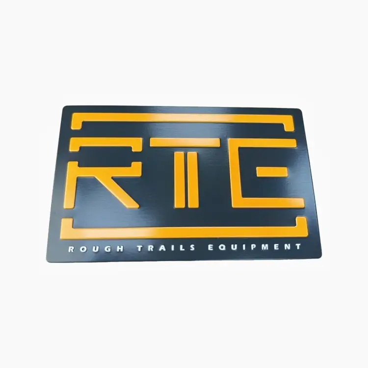 Custom Stamped Aluminum Metal Nameplate 1