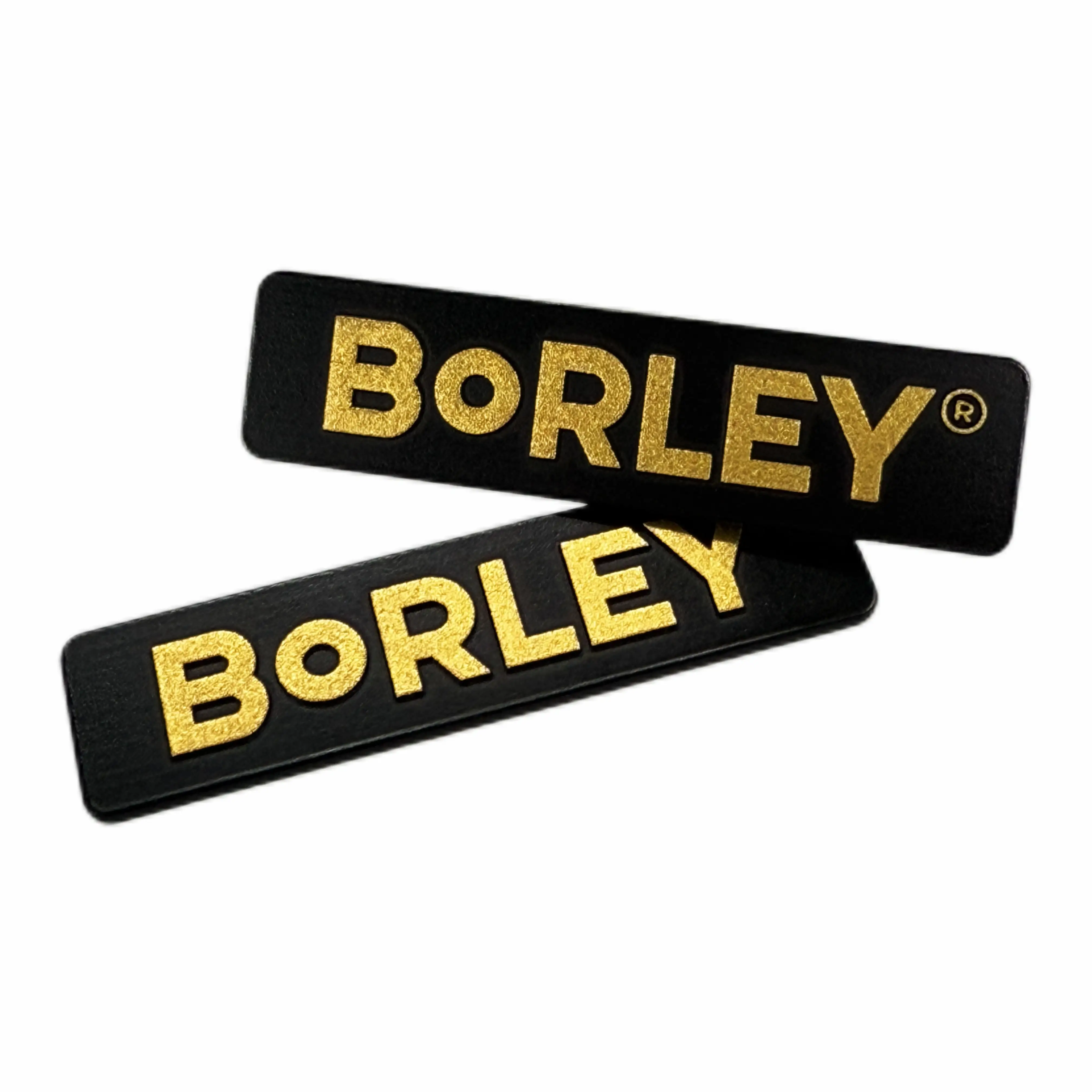 Black Matte Aluminum Nameplate with 3D Text and Adhesive Back 1