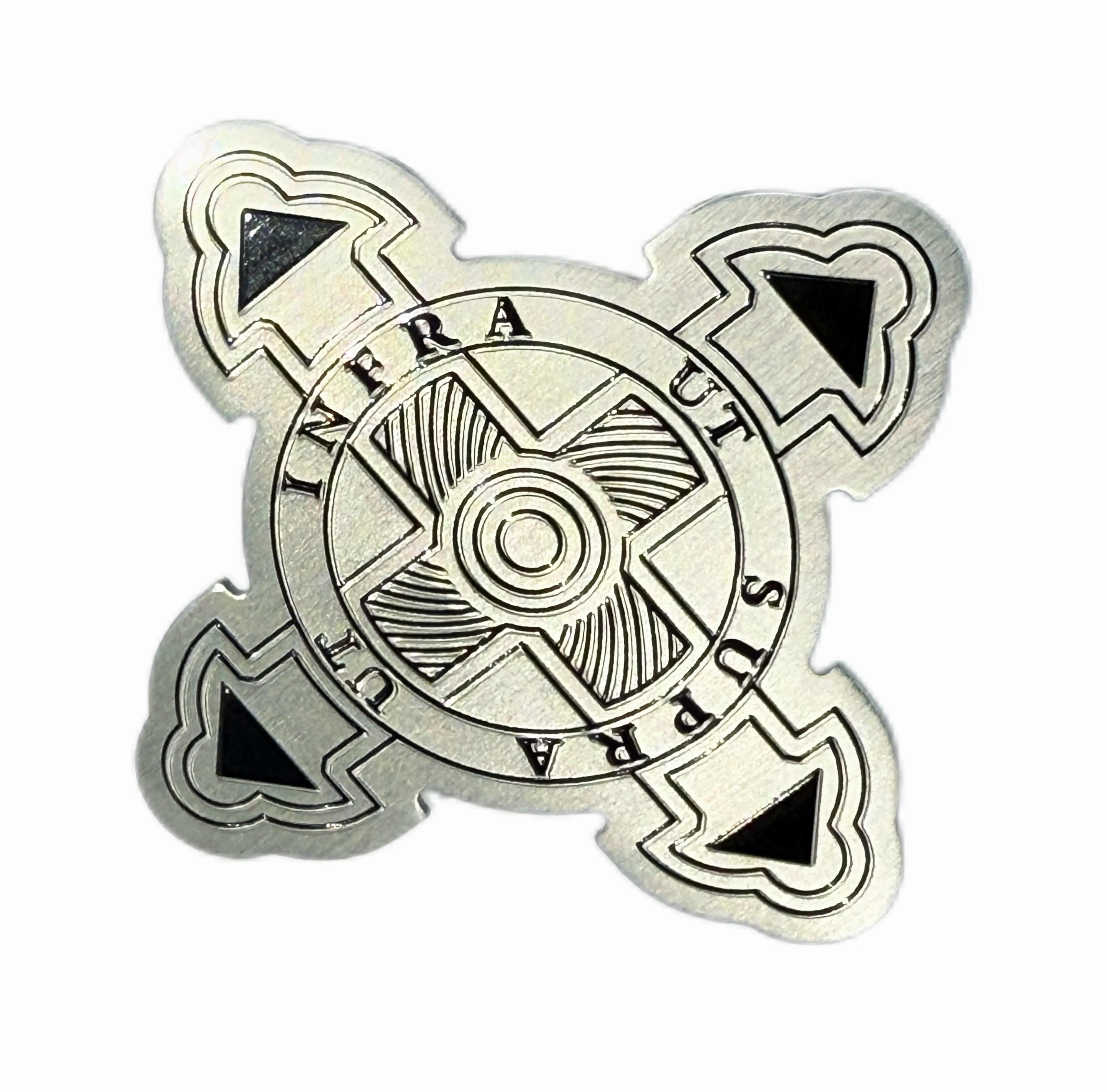 Placa de aluminio con patrón en relieve de forma irregular y respaldo adhesivo 1