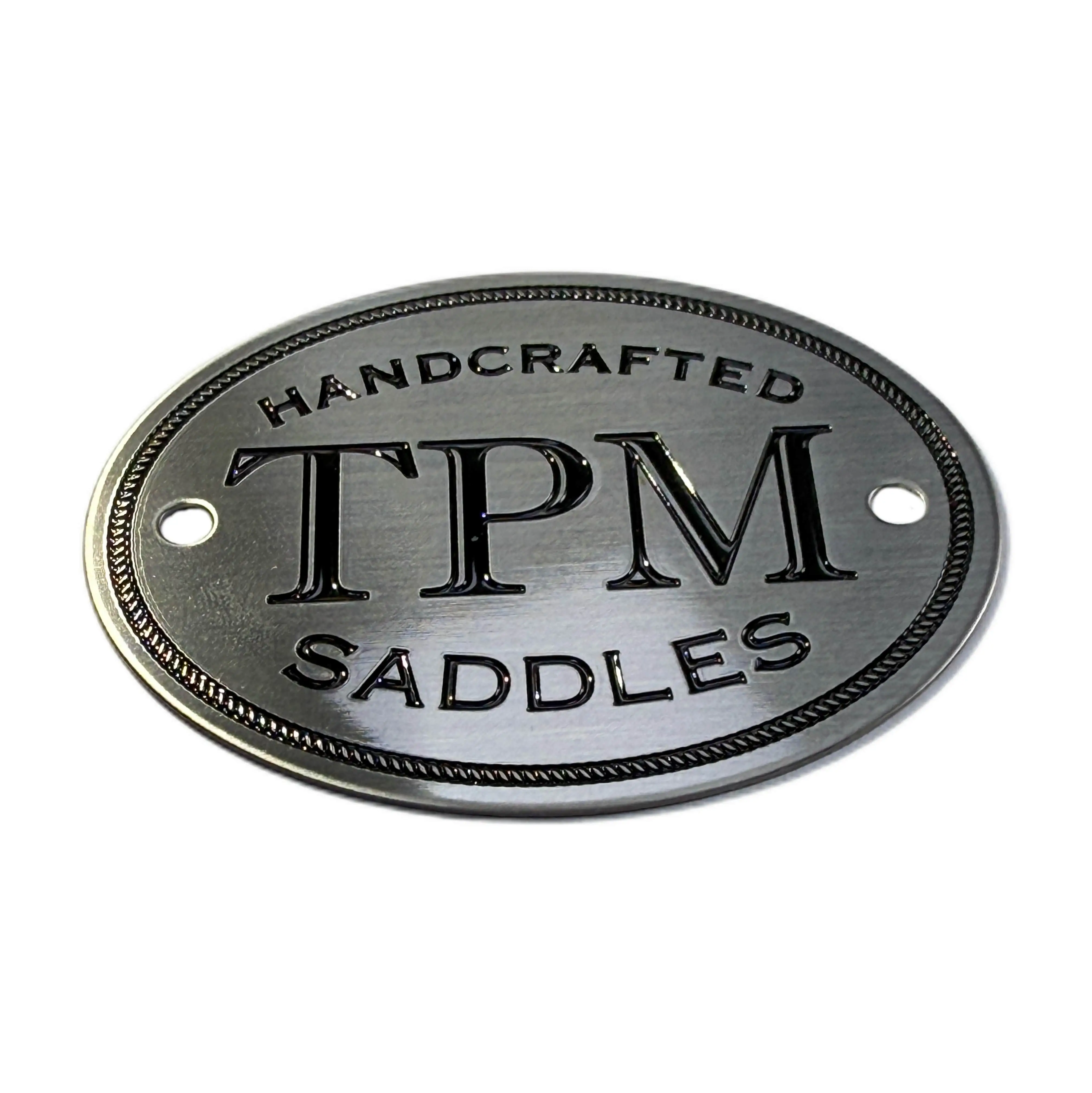 Stainless steel nameplate etching process, metal saddle logo personalized customization 1