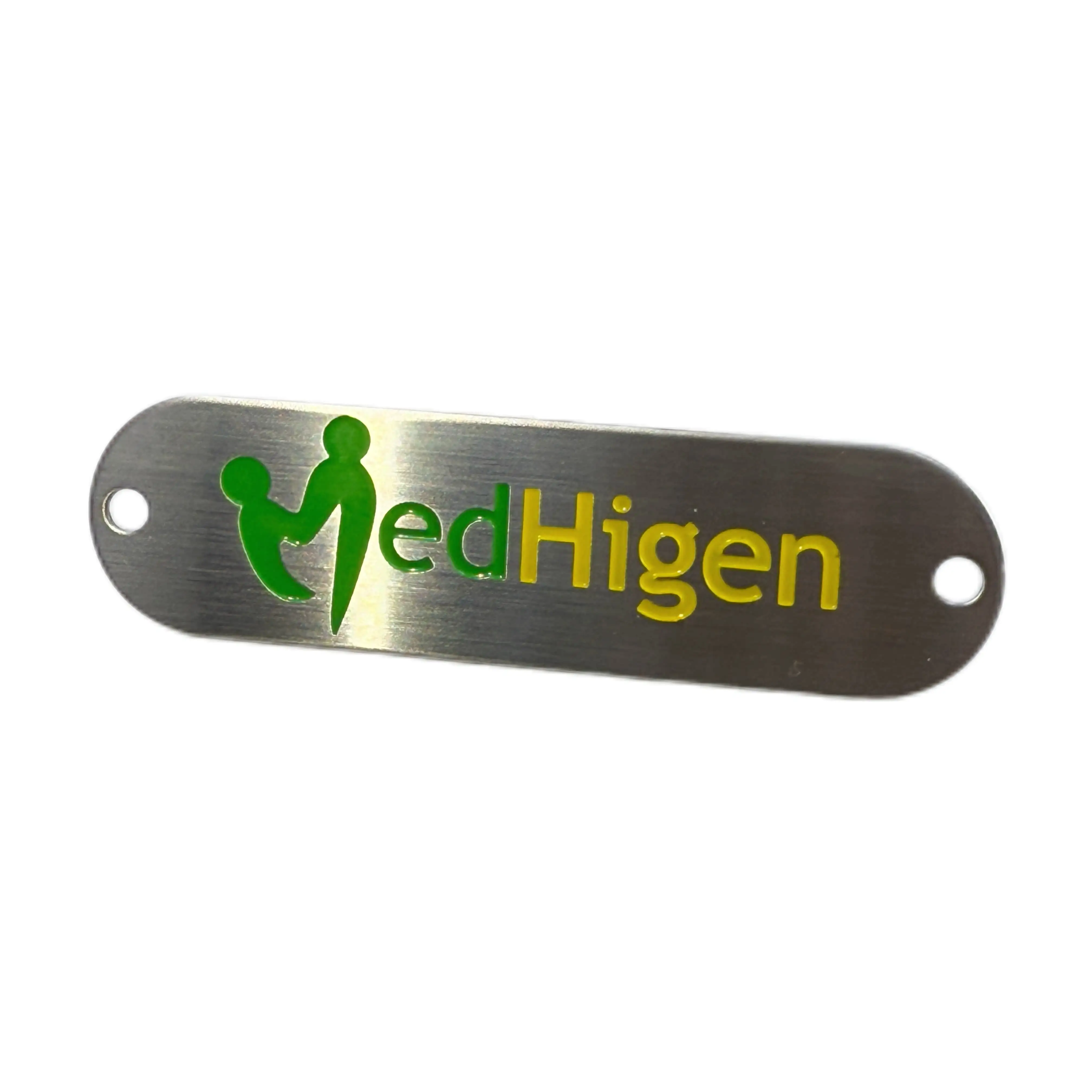 Placa de identificación de acero inoxidable con logotipo de metal autoadhesivo, placa de identificación personalizada 1