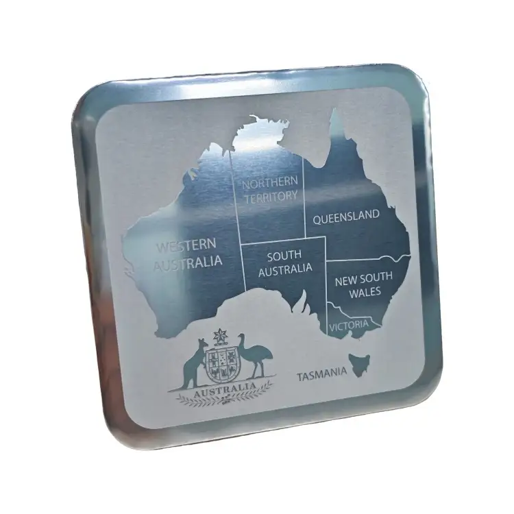 Custom-made High-Quality Glossy Aluminum Nameplate Coasters 1