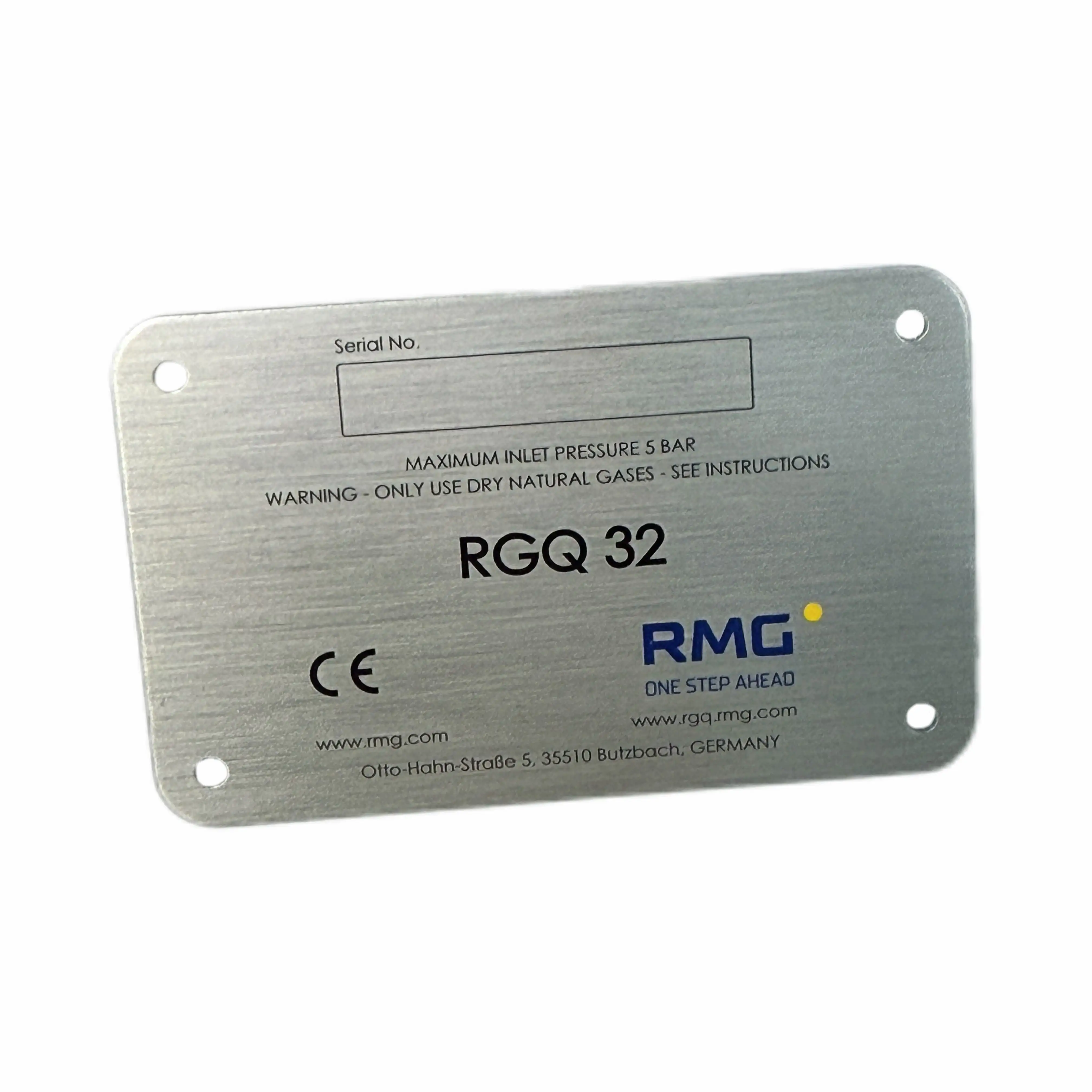 Aluminum nameplate mechanical equipment description content, mechanical customized nameplate signs 1