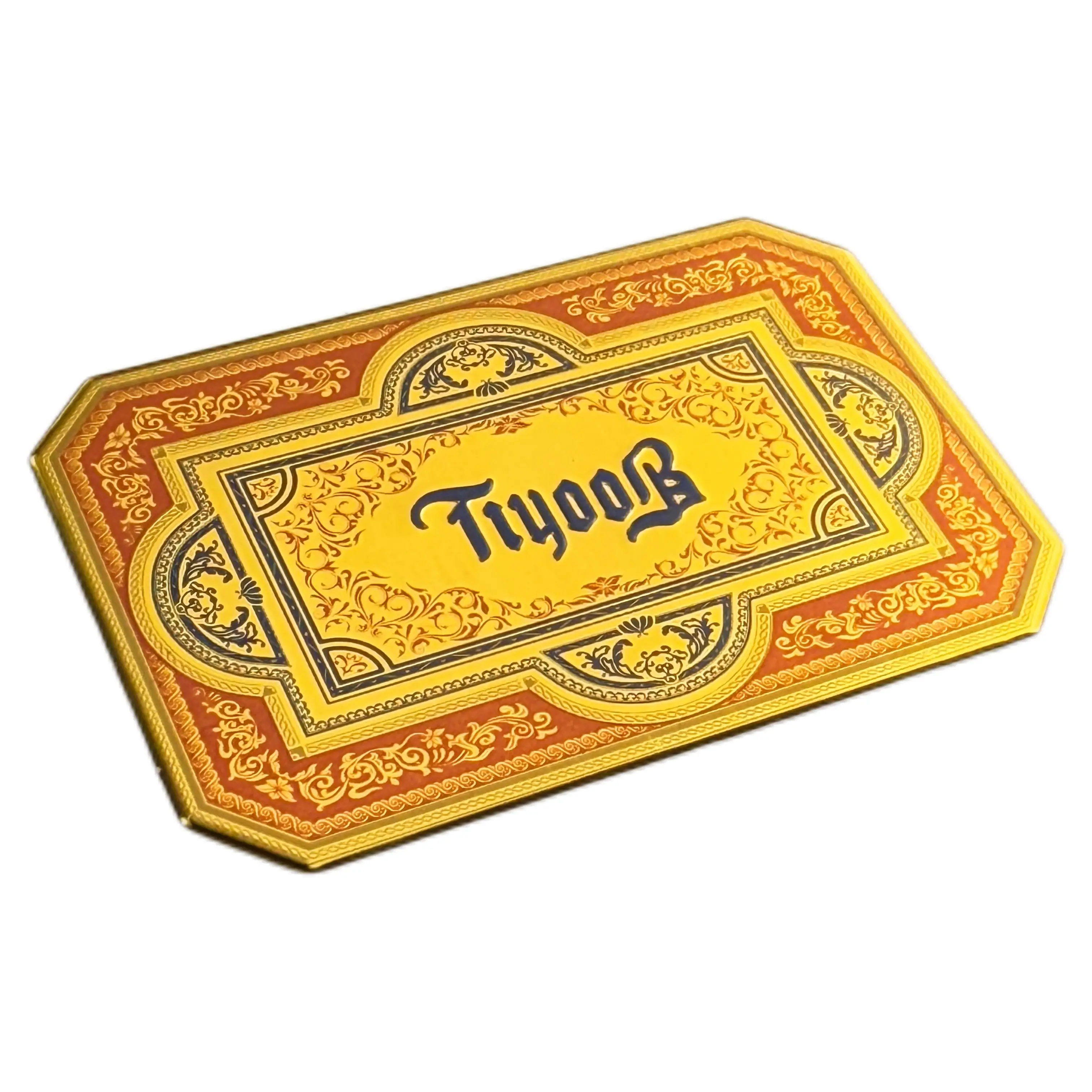 Customized Metal Logo Labels With Classic And Retro Patterned Aluminum Plates 1