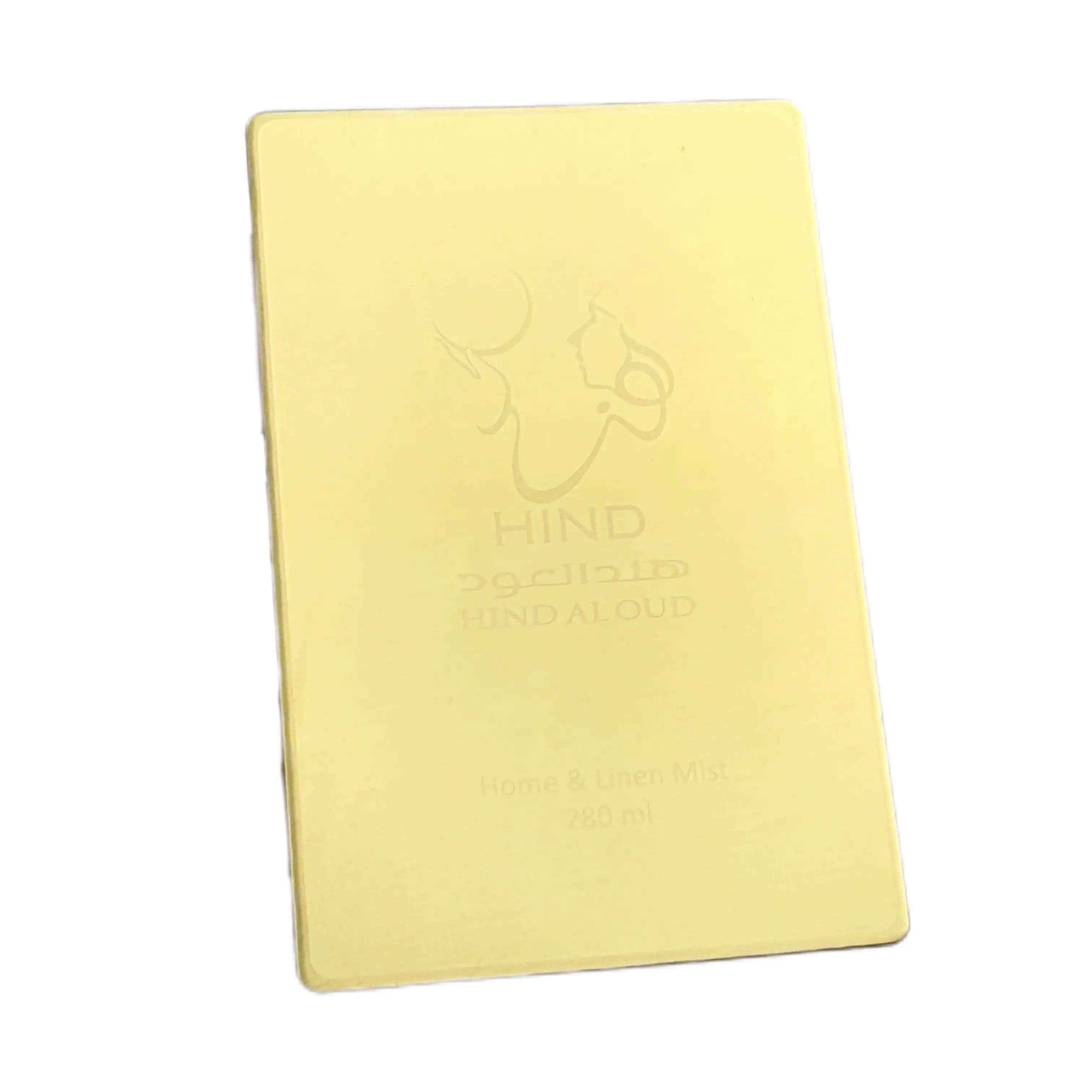 Minimalist, light luxury, high-quality label, gold custom aluminum nameplate 1