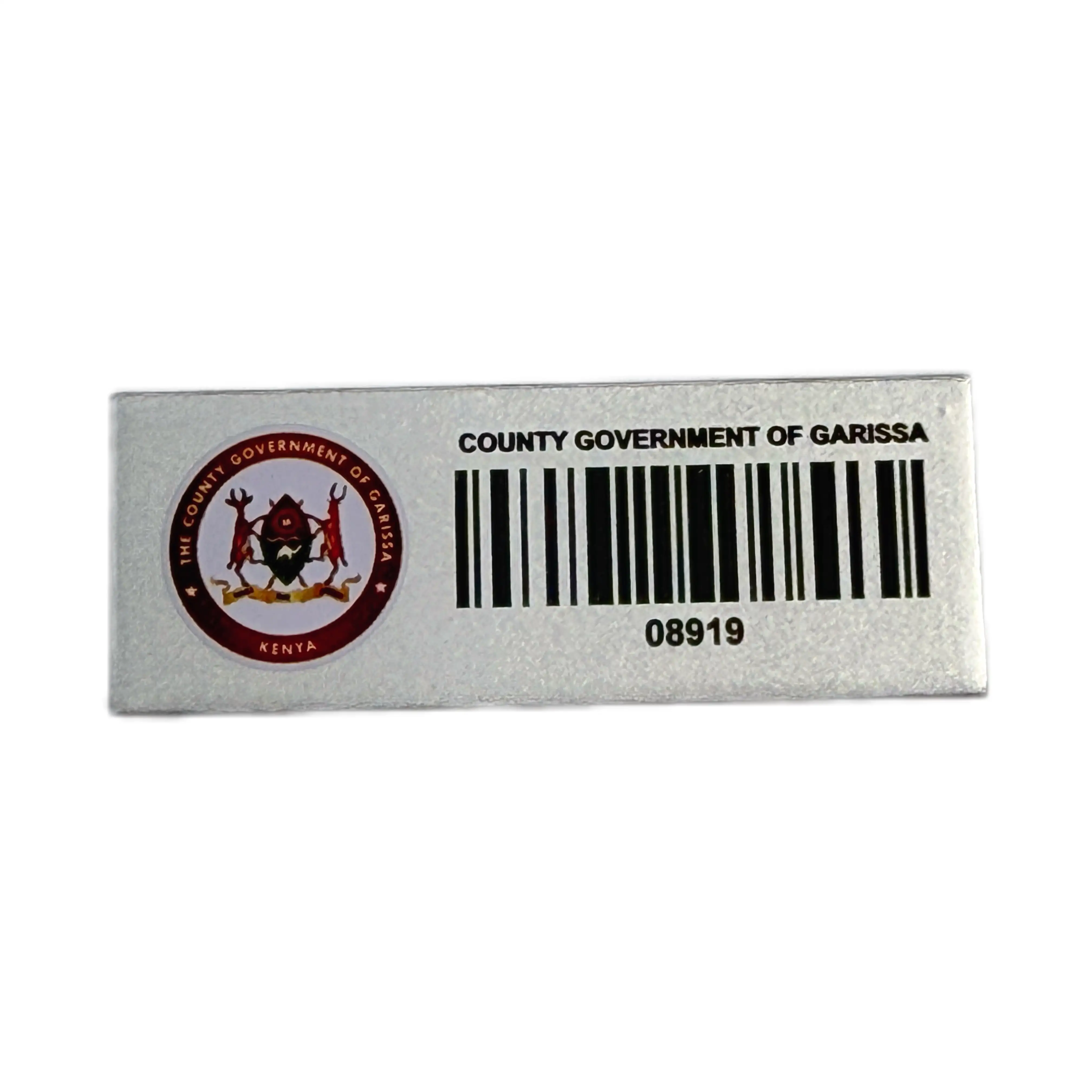 Custom Aluminum QR Code Name Plates Printed Aluminum Inventory Tags 1