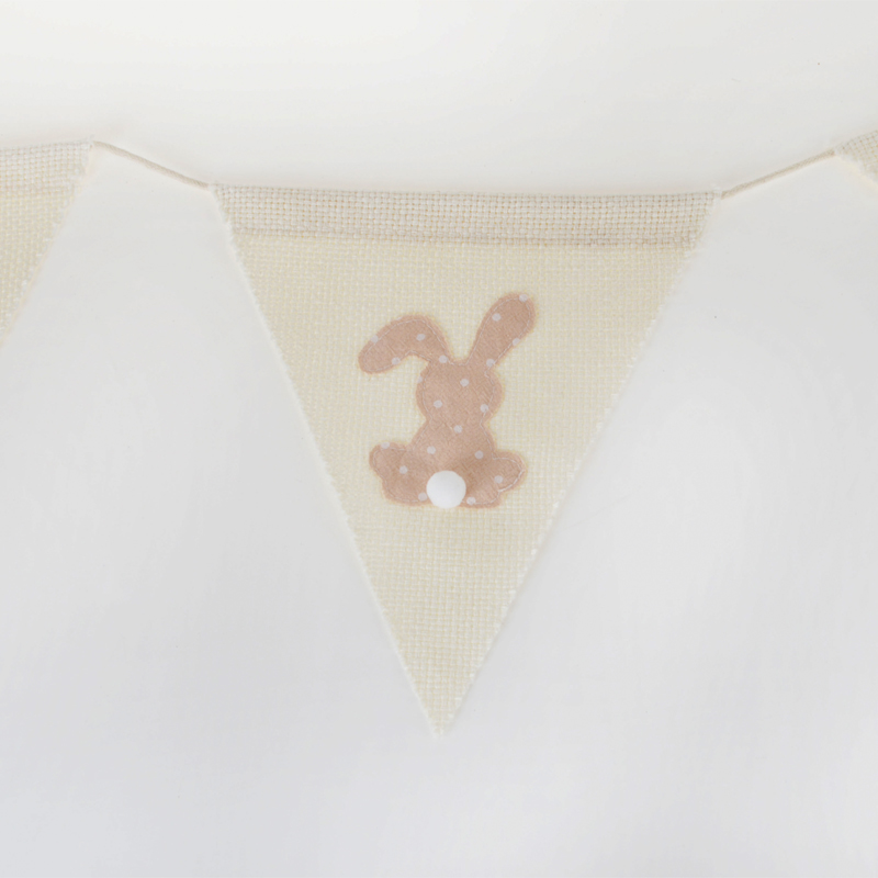 Guirnalda de tela para fiesta de Pascua con conejos y decoración 5