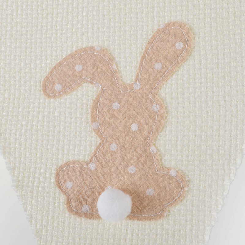 Guirnalda de tela para fiesta de Pascua con conejos y decoración 6