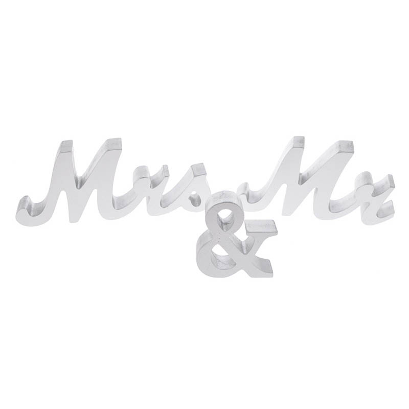 Wooden Top Table Mr And Mrs Signs Wedding Decorations 1