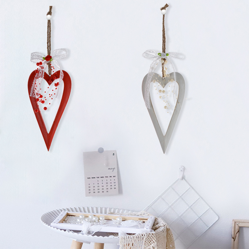 Wooden Heart Shaped Sign Wall Decor 4