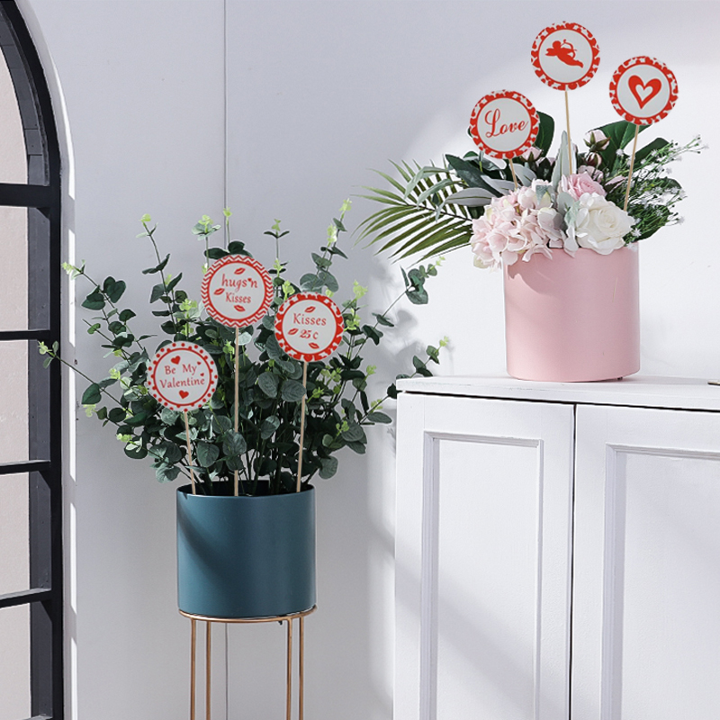 Blumentopfstecker zum Valentinstag, Gartendekoration 3