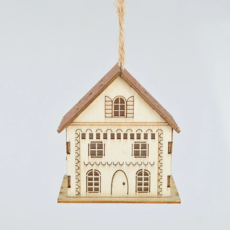 Handgefertigte LED-Leuchten aus Holz für Weihnachtsdekorationen 1
