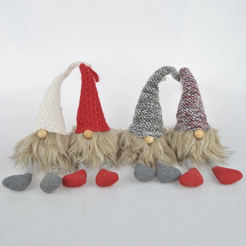 Fabric Santa Claus Wool Hat Christmas Decorations 1