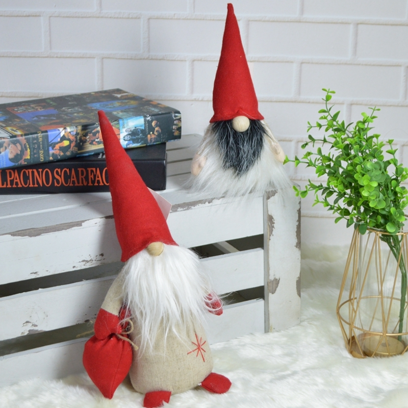 Fabric  Anta Claus Elf Doorstop Christmas Decoration 1