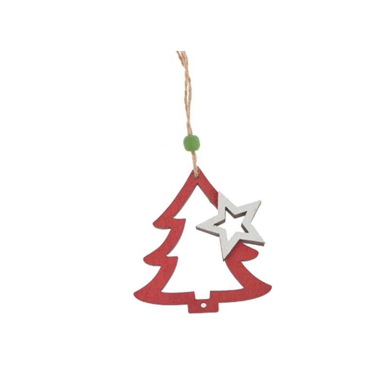 Weihnachtsbaumspitze aus Holz, Engel, zum Aufhängen, Weihnachtsdekoration 3
