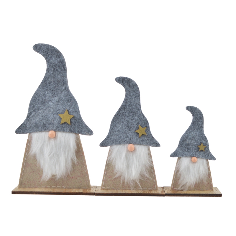 Servilletero de fieltro de Papá Noel para mesa, decoración navideña 4