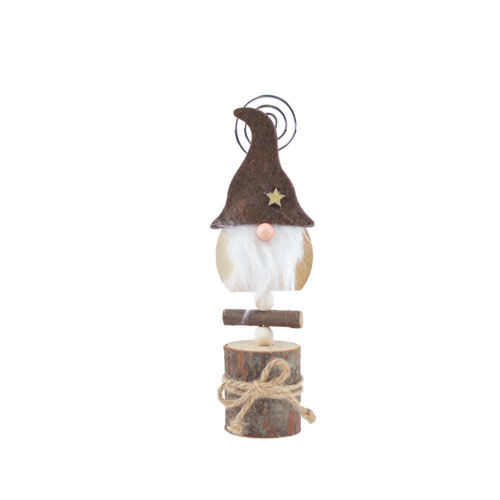 Adornos de madera de Papá Noel para la decoración navideña 4