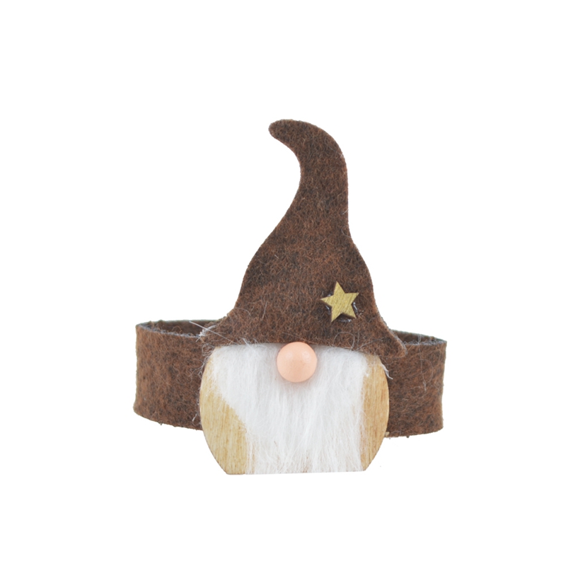 Adornos de madera de Papá Noel para la decoración navideña 3